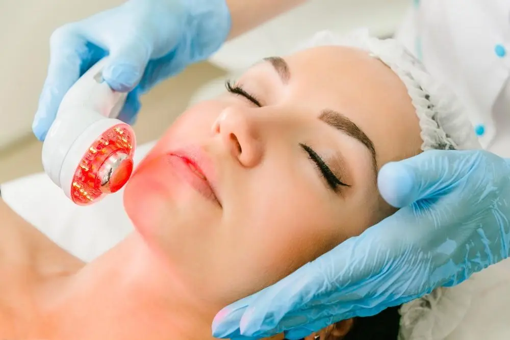 woman having non-surgical Morph8 treatment Wales