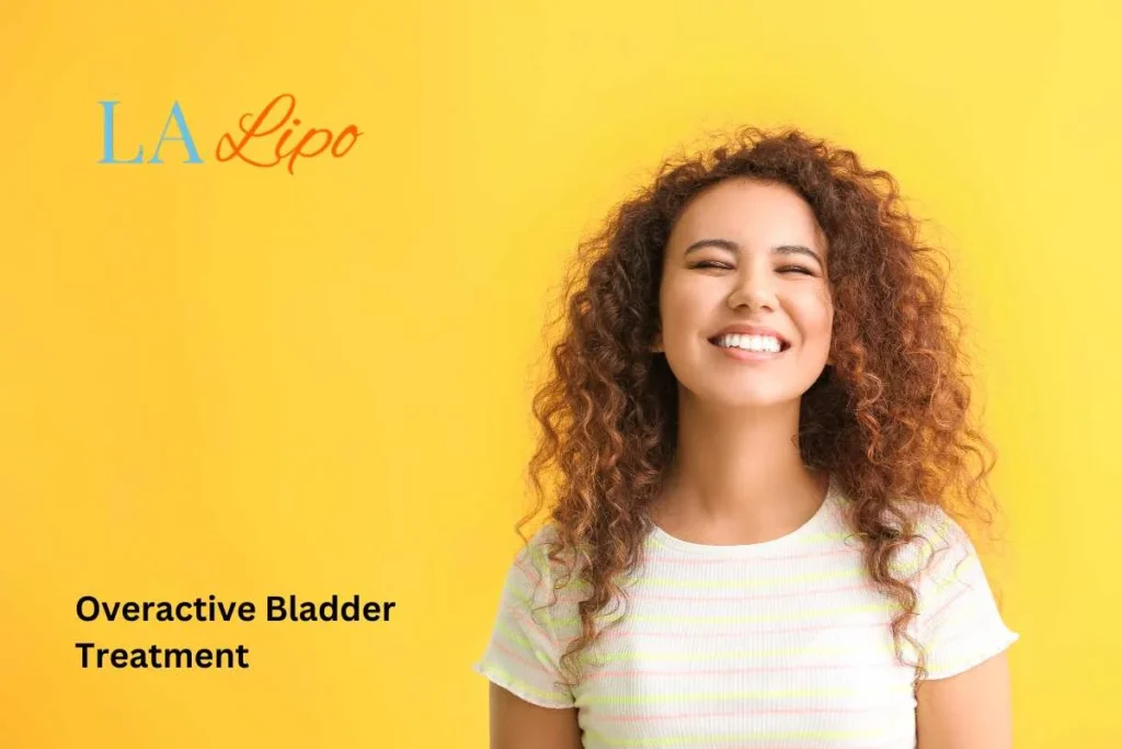 woman smiling about overactive bladder treatment Wales solutions