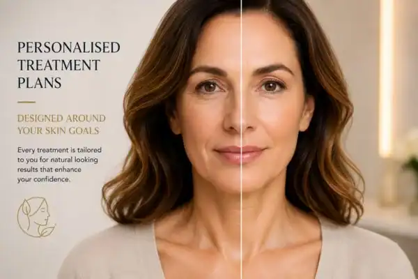 Before and after results of Collagen Lift Therapy Wales